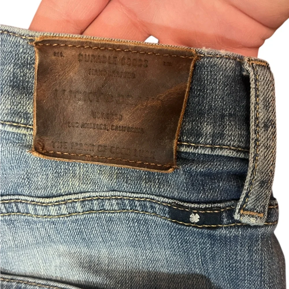 Lucky Brand 410 Athletic Slim Distressed Men's Jeans